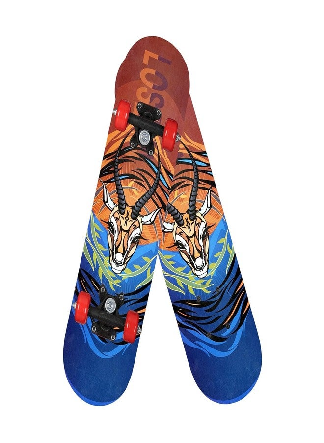 Ash & Roh Duck Fibre Skateboard: Beginner-Friendly Boards for All Ages - Featuring 80 Grit Grip Tape & Stylish Sticker Graphics (Dear) - Image 1